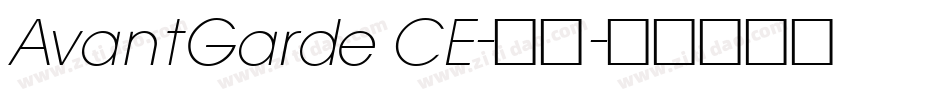 AvantGarde CE-普通字体转换